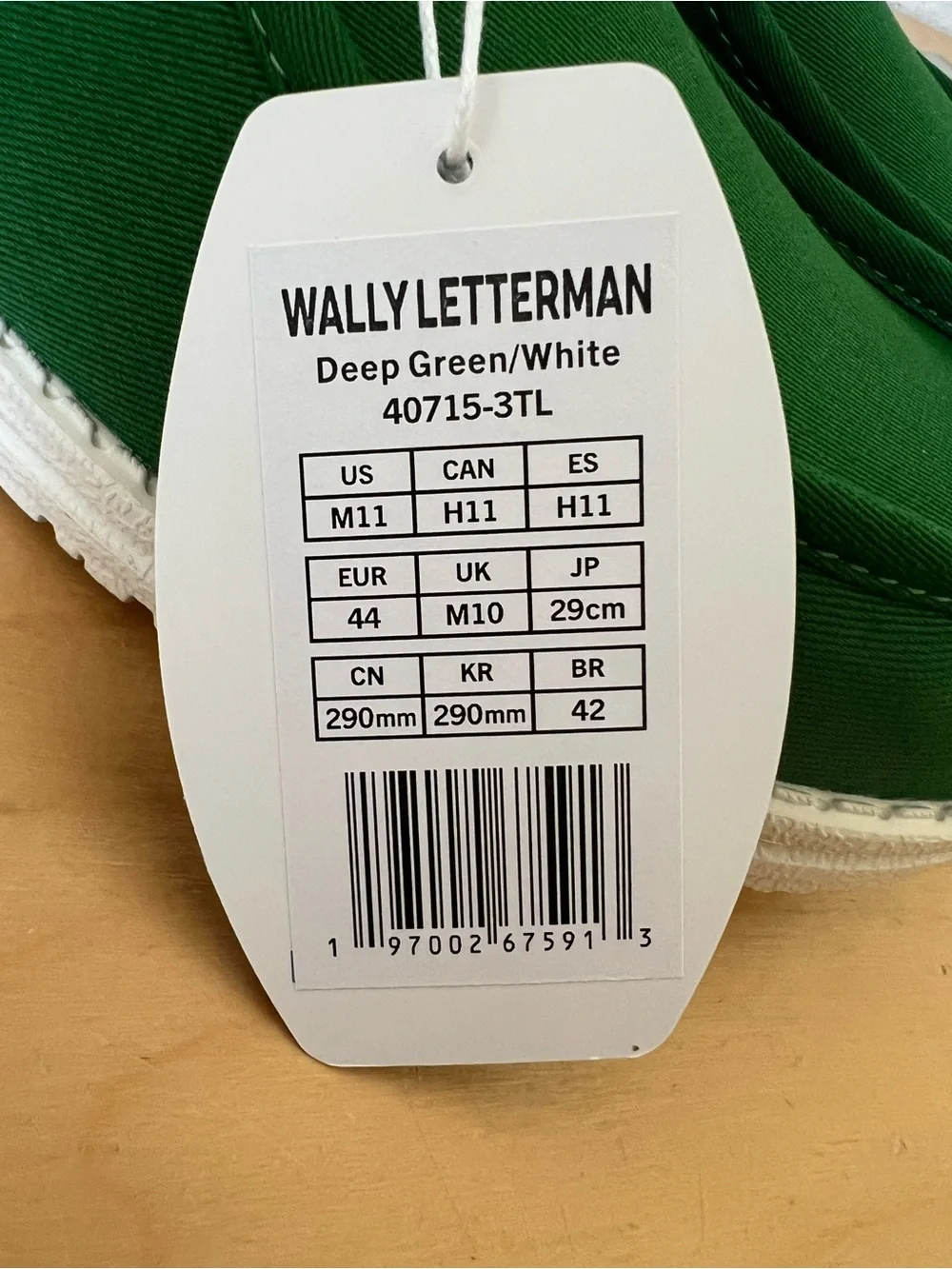 Hey Dude Green Canvas Boat Shoes for Men